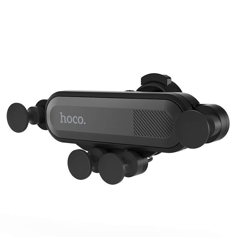 HOCO CA51 автомобильный держатель телефона для воздуховыпускного отверстия для телефонов 4-6.5 дюймов, цвет чёрный.