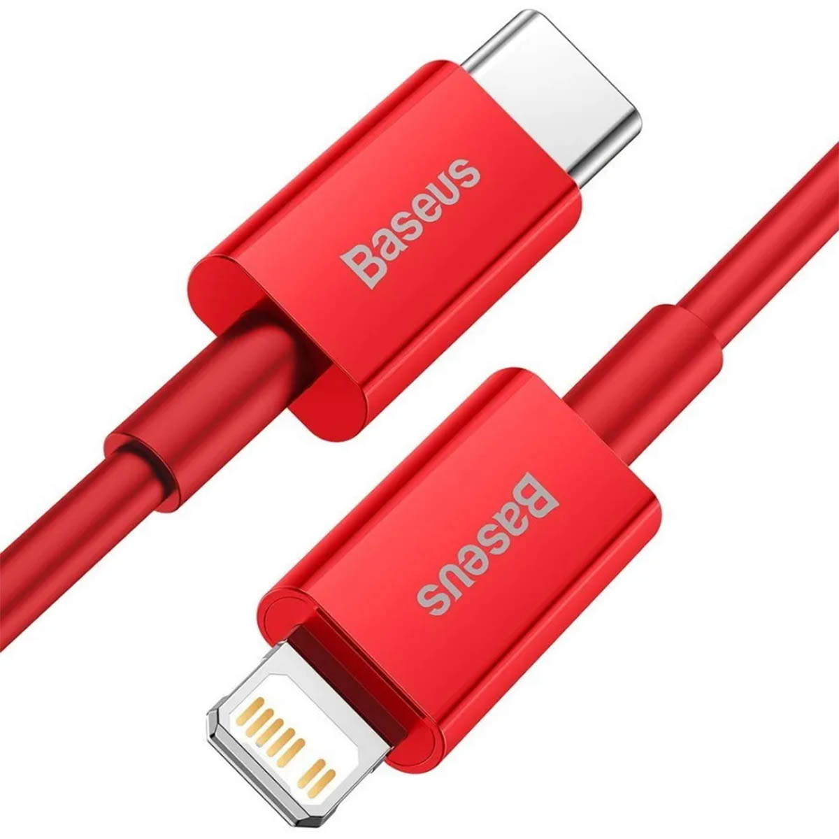 Кабель BASEUS CATLYS-C09 USB Type C на APPLE Lightning 8 pin, 20W, длина 2 метра, цвет красный