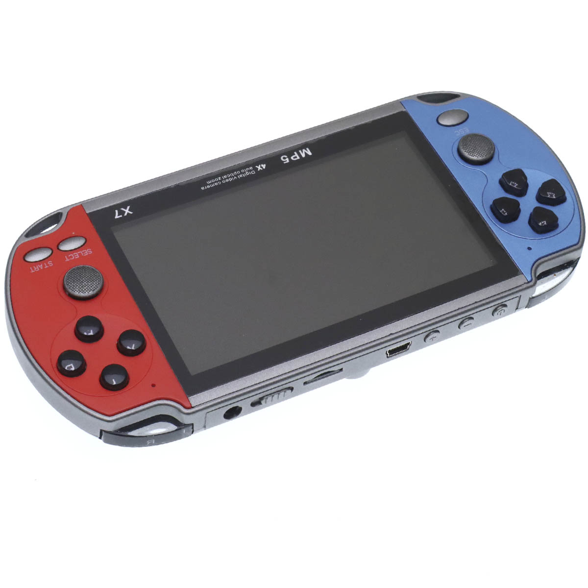 Портативная игровая приставка X7, 4.3", цвет красно синий