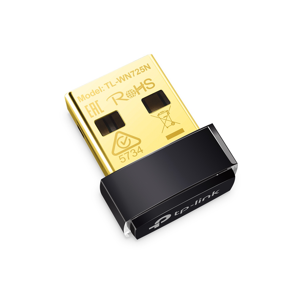 Беспроводной Wi-Fi USB адаптер TP-LINK TL-WN725N  стандарта N, 802.11b/g/n, USB 2.0, 150 Mb/s, цвет черный