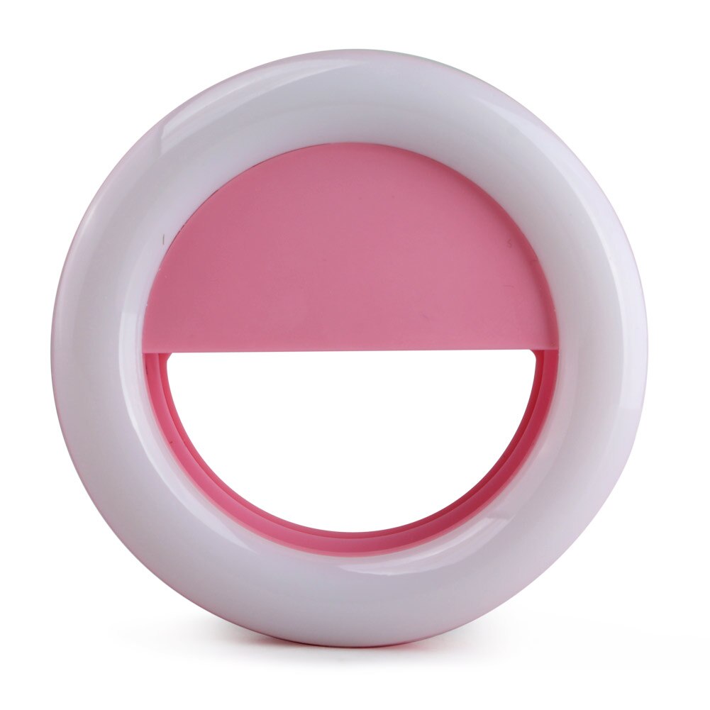 Led вспышка для селфи Selfie Ring Light RK-14 цвет розовый.