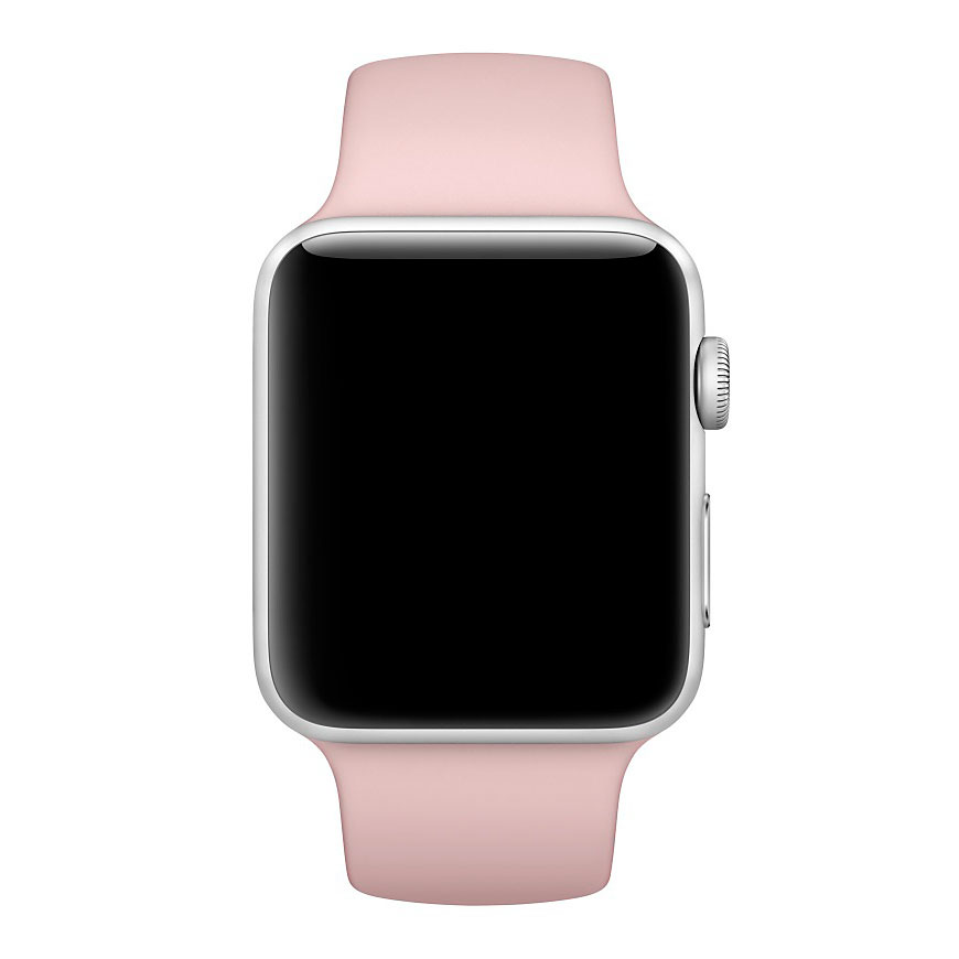 Ремешок для Apple Watch спортивный "Sport", размер 38-40 mm, цвет розовый песок
