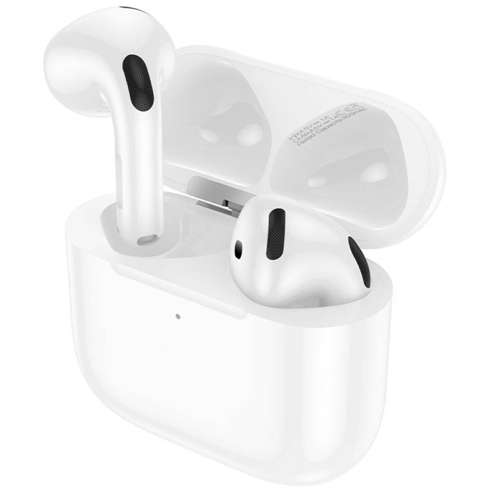 Гарнитура (наушники с микрофоном) беспроводная, HOCO EW85, ANC (Активное шумоподавление), цвет белый