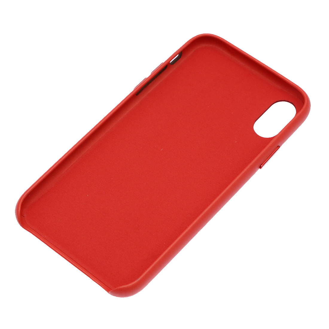 Чехол накладка Leather Case для APPLE iPhone XR, силикон, бархат, экокожа, цвет красный
