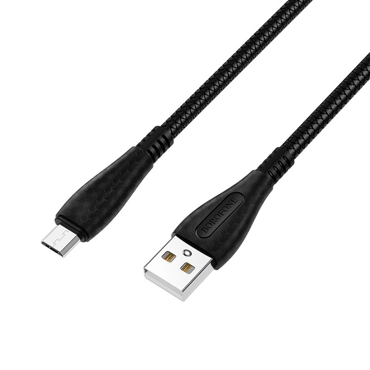 Кабель BOROFONE BX38 Cool charge Micro USB, длина 1 метр, цвет черный