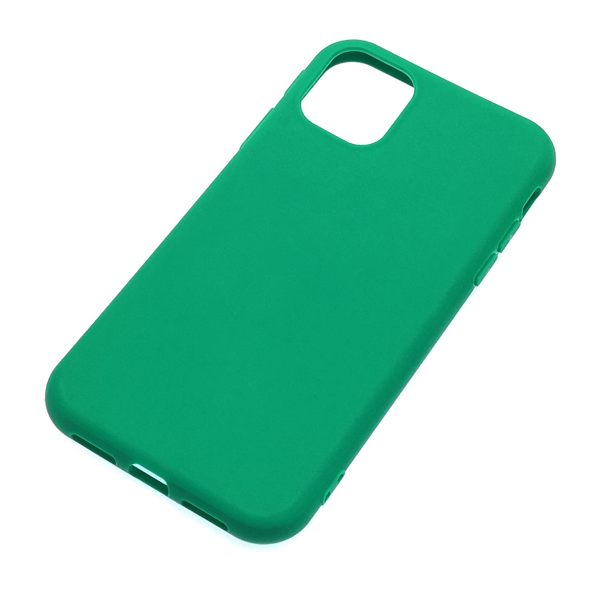 Чехол накладка для APPLE iPhone 11, силикон, матовый, цвет зеленый