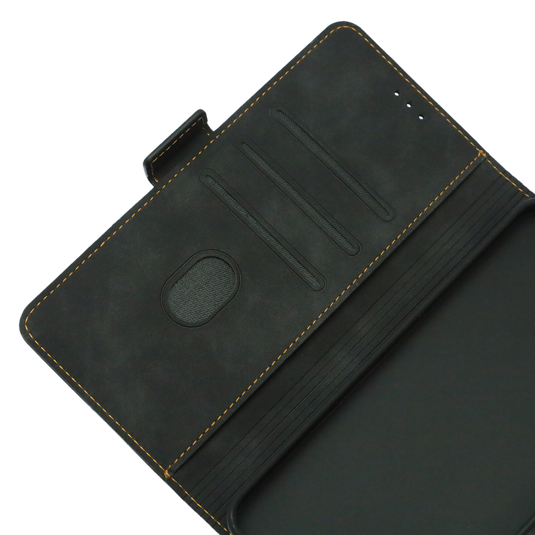 Чехол книжка NICE для SAMSUNG Galaxy A55 5G, защита камеры, экокожа, визитница, цвет черный