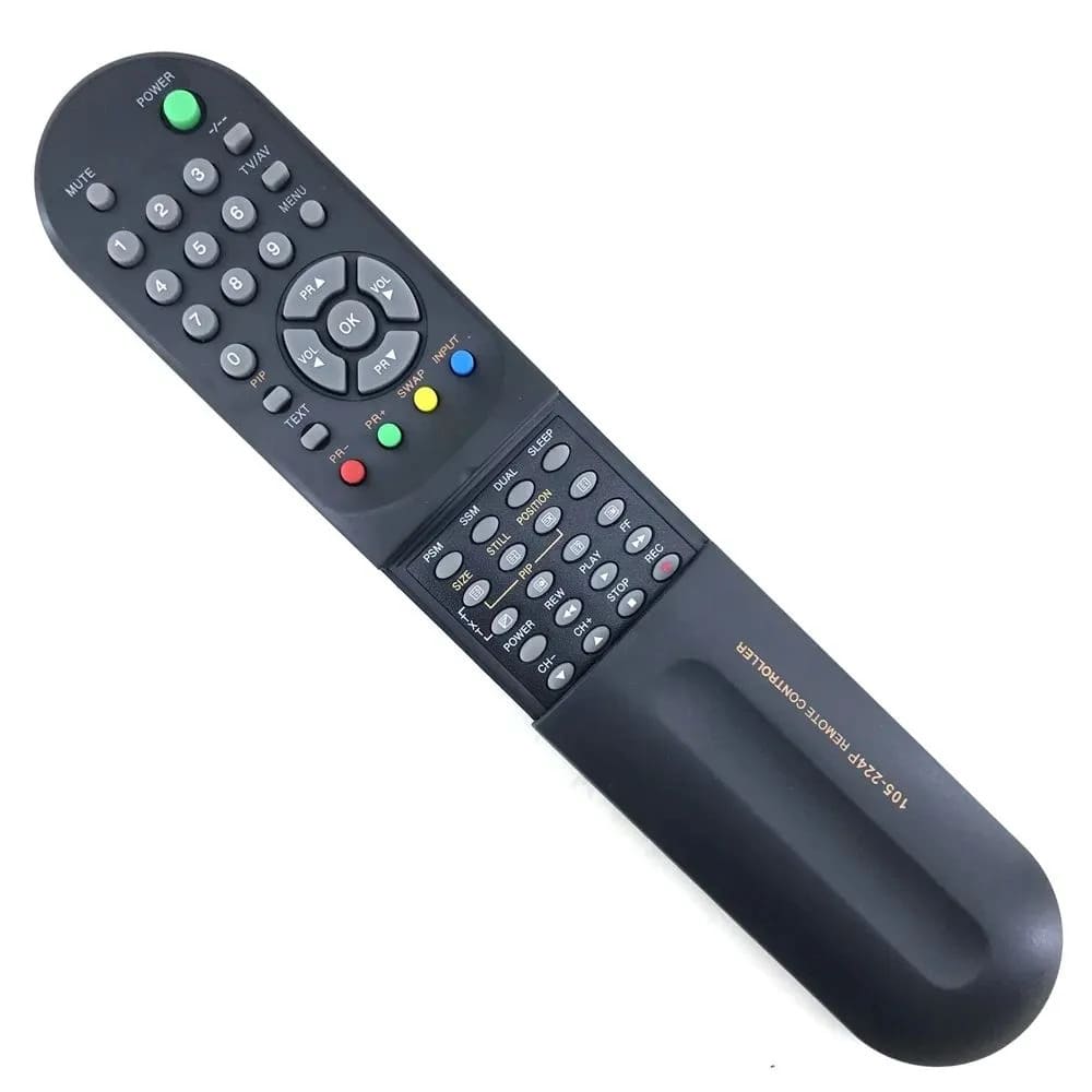 Пульт ДУ 105-224P, 105-224F для телевизоров GOLDSTAR, цвет черный