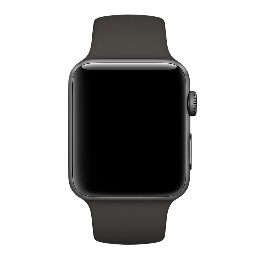 Ремешок для Apple Watch спортивный "Sport", размер 38-40 mm, цвет Черно-зеленый.