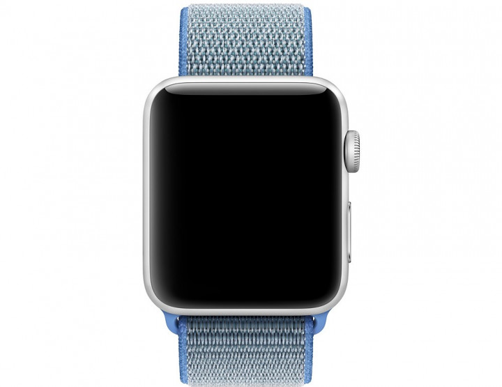 Ремешок для часов Apple Watch (42-44 мм), нейлон, цвет Tahoe Bluet (15).