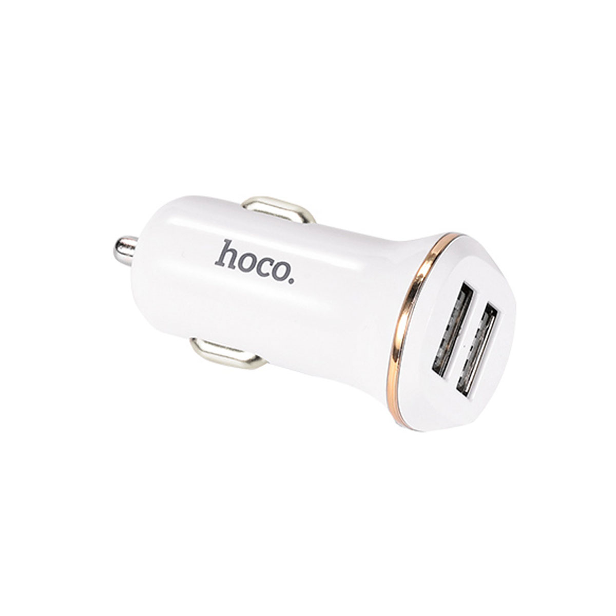АЗУ (Автомобильное зарядное устройство) HOCO Z1, 2.1A, 2 USB, цвет белый