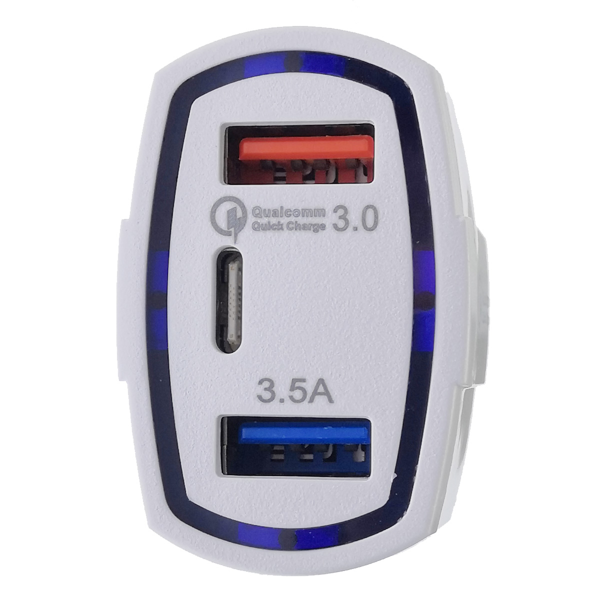 АЗУ (Автомобильное зарядное устройство) LZ-368, 35W, QC3.0, 2 USB, 1 USB Type C, цвет белый