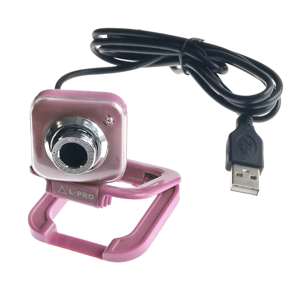 Веб-камера L-PRO 917/1406, CMOS, 640x480, 0.3Мп, USB, цвет фиолетовый.