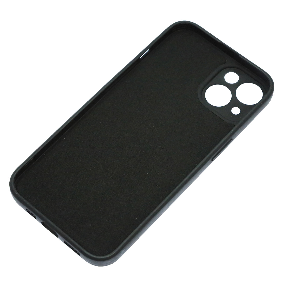 Чехол накладка для APPLE iPhone 13, силикон, бархат, цвет черный