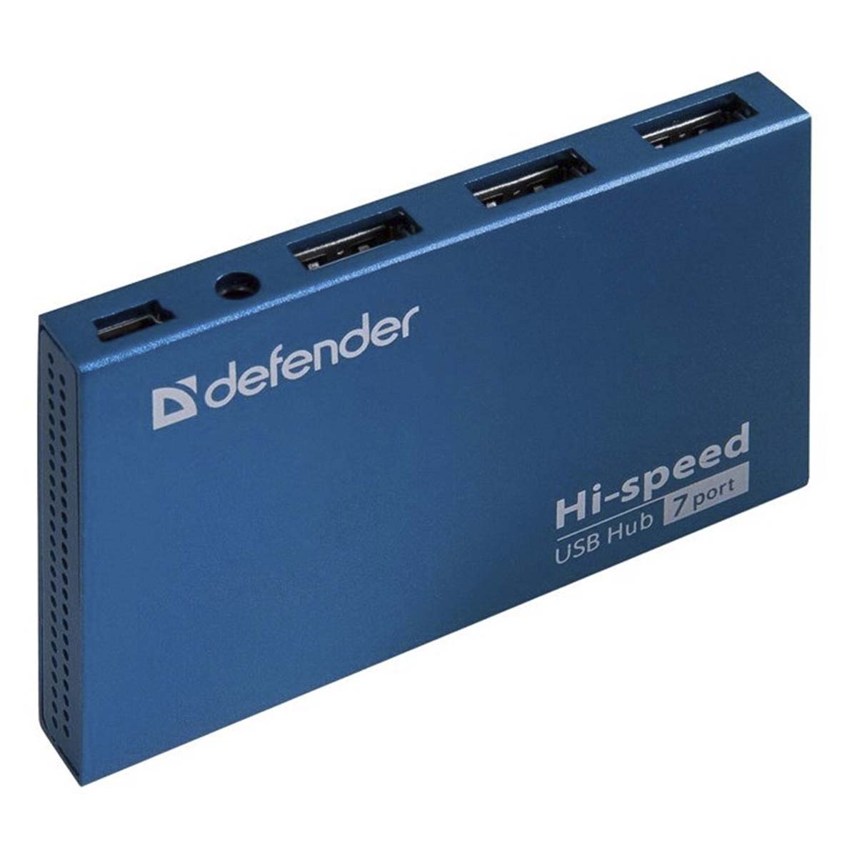 USB разветвитель DEFENDER Septima Slim, 7 USB портов, цвет синий