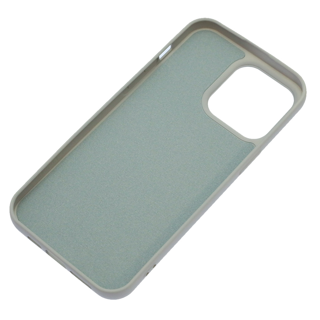Чехол накладка Silicon Case для APPLE iPhone 15 Pro Max (6.7"), силикон, бархат, цвет серый