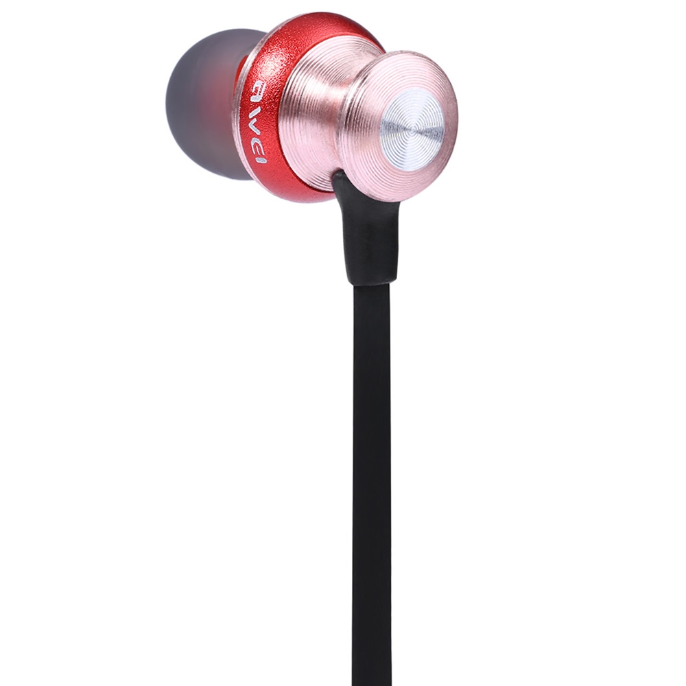 Гарнитура (наушники с микрофоном) беспроводная, Awei A860BL цвет красный.