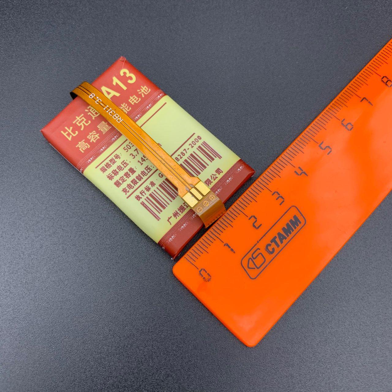 АКБ (Аккумулятор) универсальный A13 с контактами на шлейфе 1450 mAh 4.2V (50x34x50мм, 50x34x5.0мм).