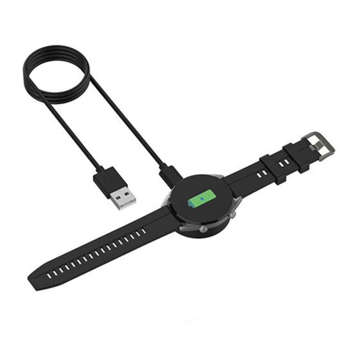 Зарядное устройство с кабелем USB Type C для HUAWEI Honor Watch Magic 1, Magic 2, GT 2, GT 2 Sport, длина 1 метр, цвет черный