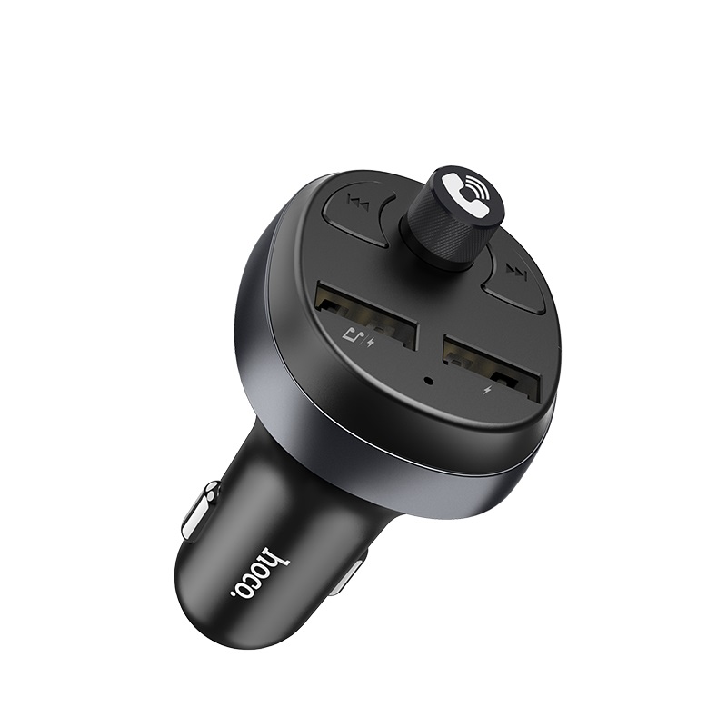 АЗУ (Автомобильное зарядное устройство) HOCO E41 с FM-трансмиттером, 2 USB, Bluetooth, цвет черный