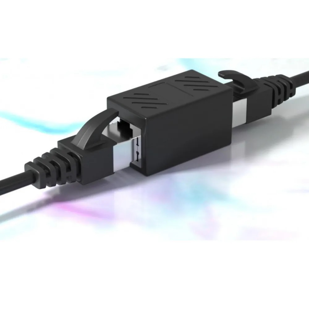 Проходной адаптер-переходник, кат. 5e RJ-45 - RJ-45, соединитель кабеля витой пары локальной сети