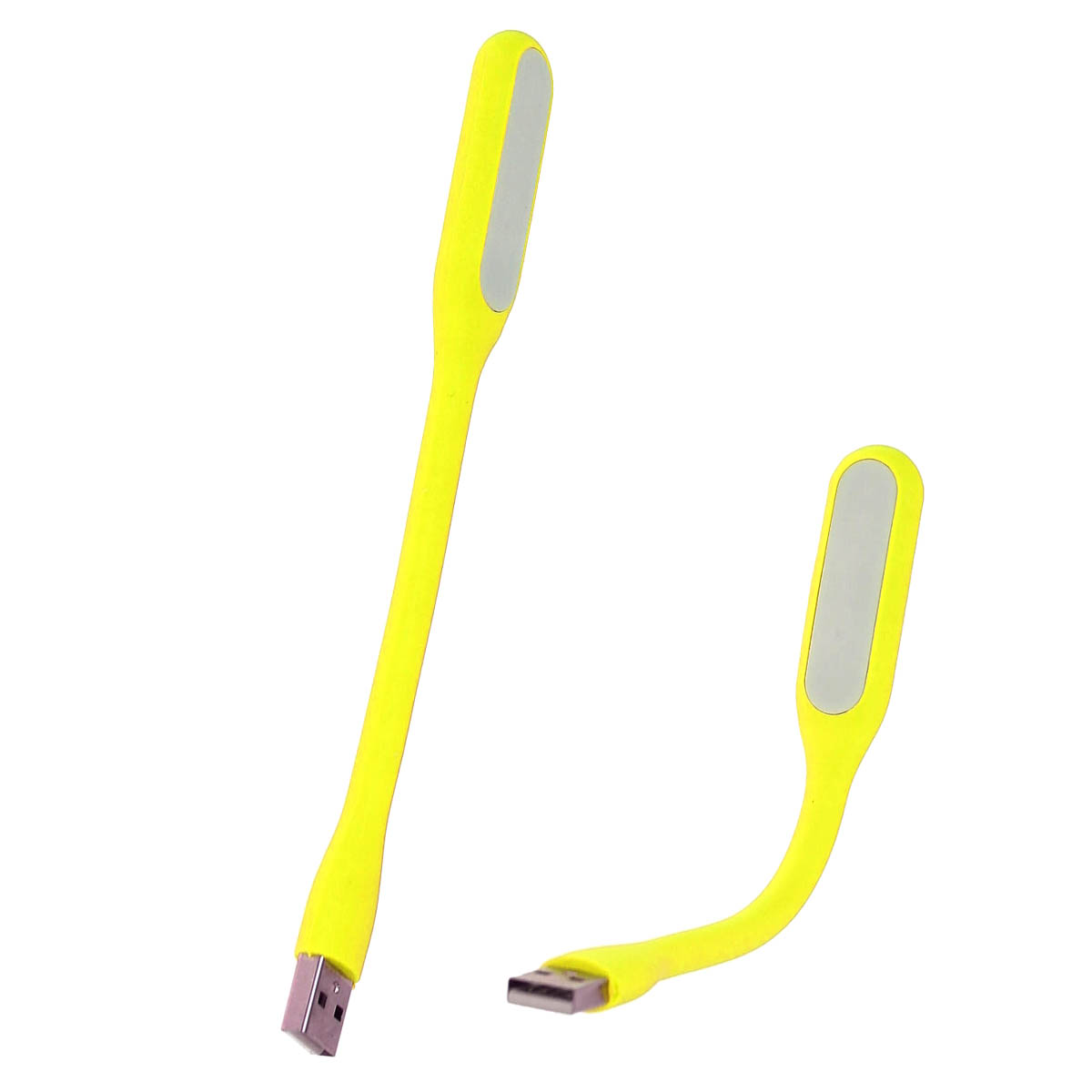 LED USB светильник, 6 диодов, длина 16.5 см, цвет желтый