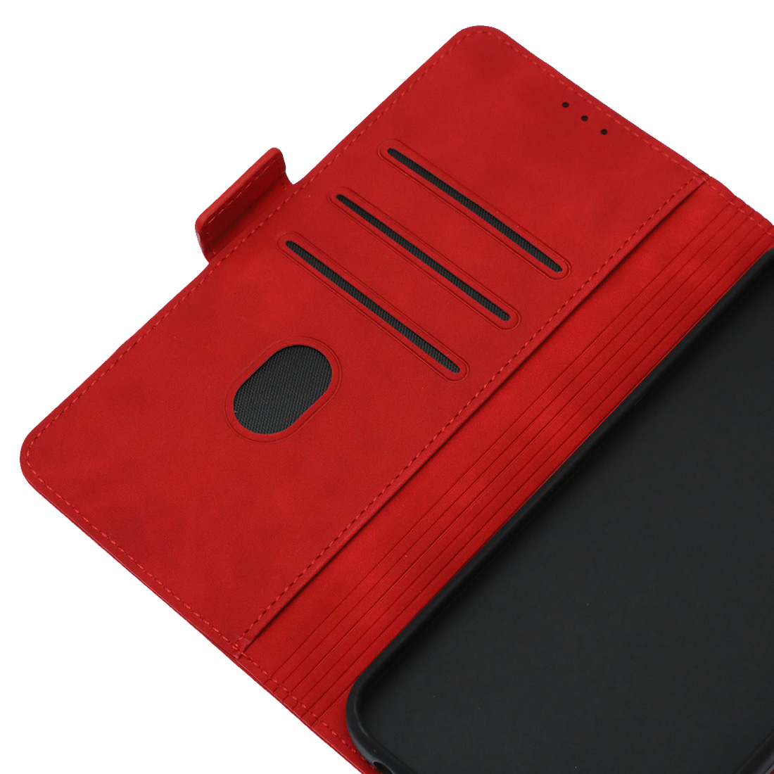 Чехол книжка NICE для SAMSUNG Galaxy A25 5G, защита камеры, экокожа, визитница, цвет красный