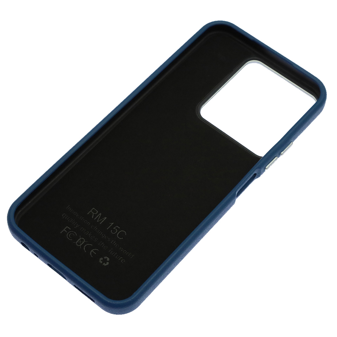 Чехол накладка VICTORIA для XIAOMI Redmi 15C, POCO C85, силикон, пластик, текстура кожи, бархат, цвет темно синий