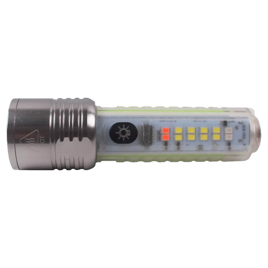 Фонарь светодиодный COBA P50 CB-1658, 7 режимов, механический зум, цвет прозрачно зеленый Фонарь светодиодный COBA P50 CB-1658, 7 режимов, механический зум, цвет прозрачно зеленый