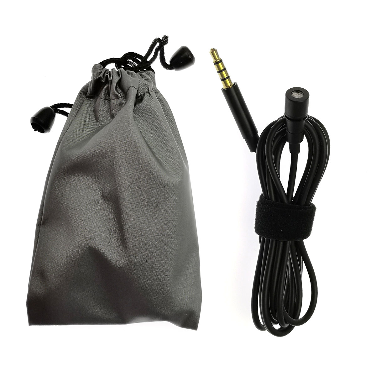 Микрофон на прищепке (петличка) JH-043 Lavalier MicroPhone, цвет черный (уценка)