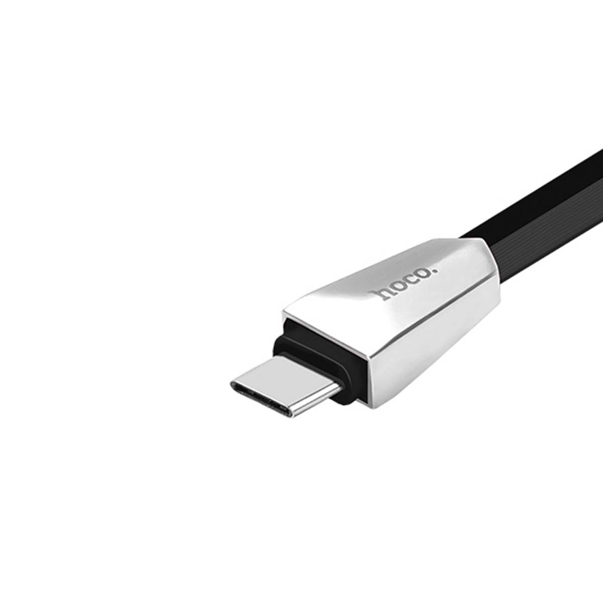 Кабель HOCO X4 Zinc Alloy rhombus USB Type C, 2.4A, длина 1.2 метра, цвет черный