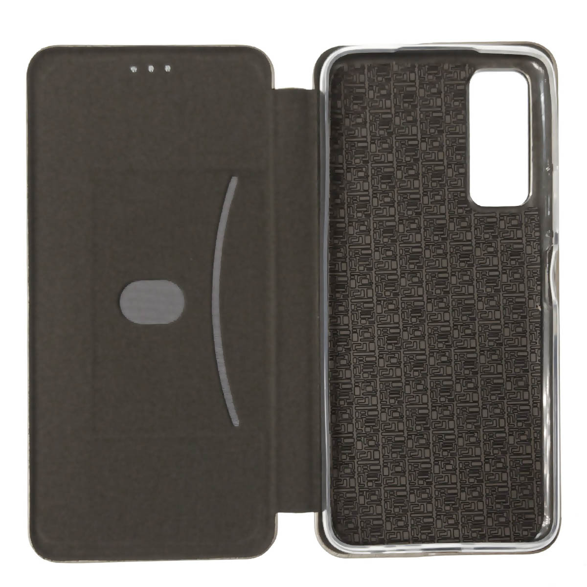 Чехол книжка STYLISH для TECNO Camon 17P, экокожа, визитница, цвет золотистый