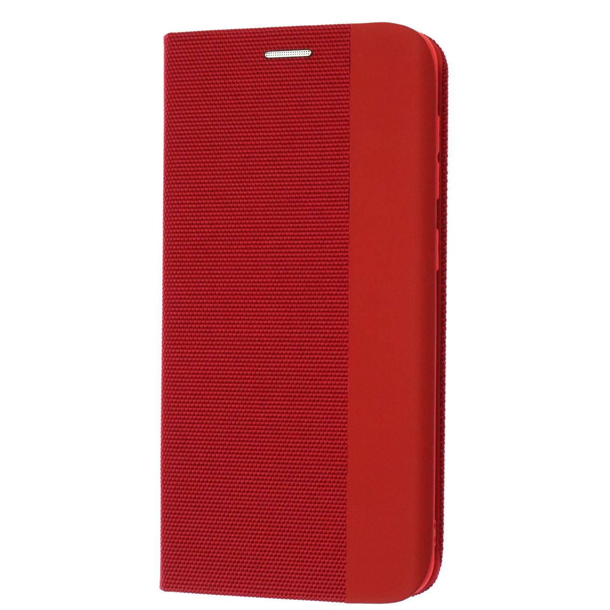 Чехол книжка MESH для SAMSUNG Galaxy A30s (SM-A307), A50s (SM-A507), текстиль, силикон, бархат, визитница, цвет красный