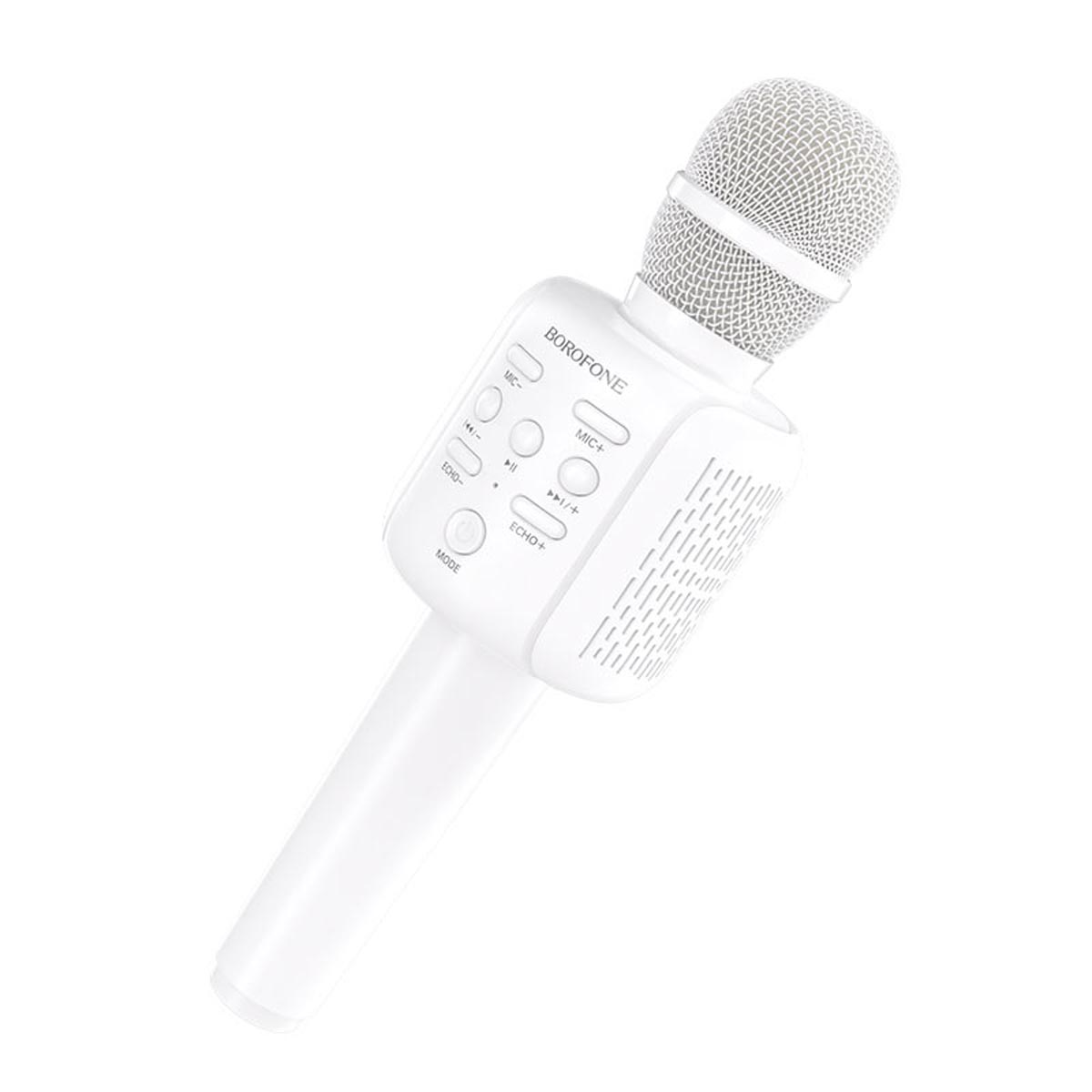 Колонка портативная, караоке-микрофон BOROFONE BF1 Rhyme, цвет белый