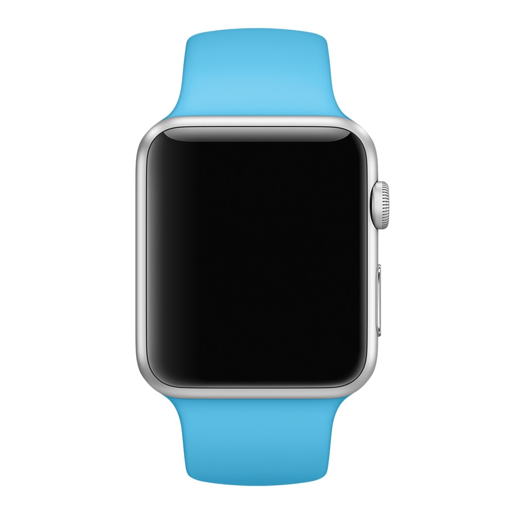 Ремешок для Apple Watch спортивный "Sport", размер 42-44 mm, цвет голубой