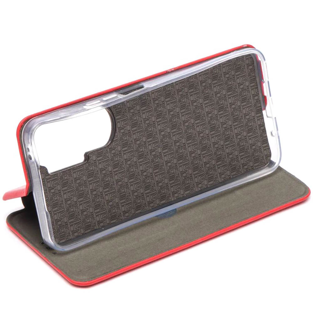 Чехол книжка STYLISH для HUAWEI Honor 90 Lite, экокожа, визитница, цвет красный