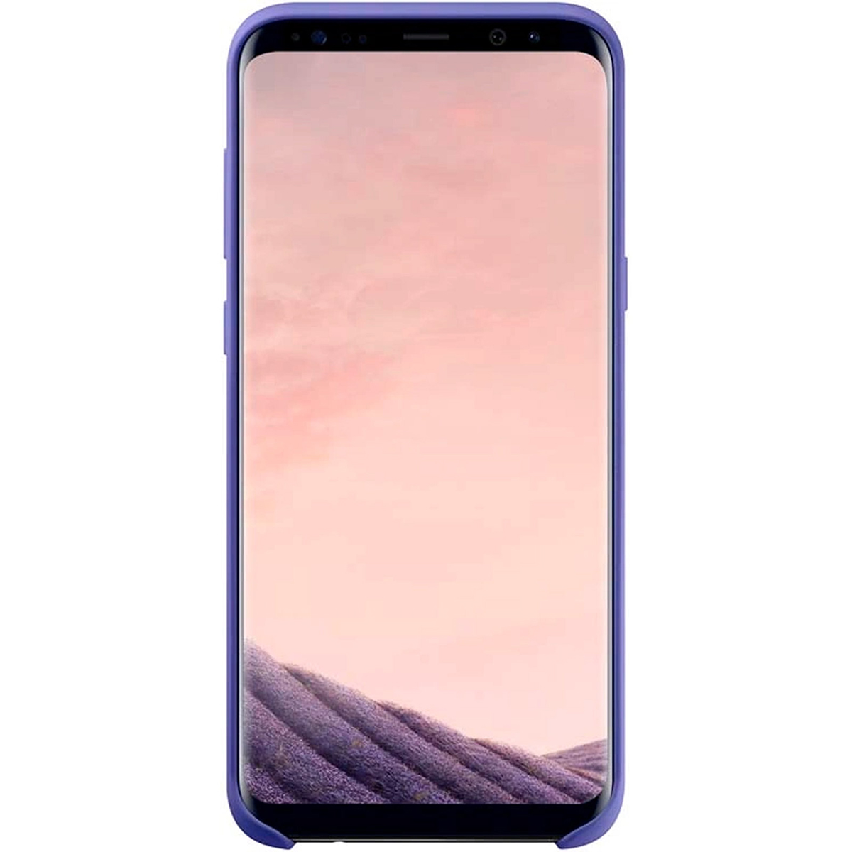Чехол накладка Silicon Cover для SAMSUNG Galaxy S8 Plus (SM-G955), силикон, бархат, цвет синий