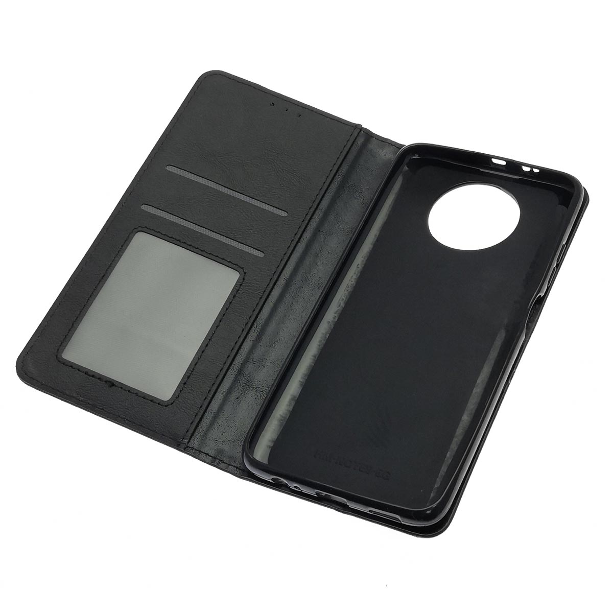 Чехол книжка WALLET для XIAOMI Redmi Note 9T, экокожа, визитница, цвет черный