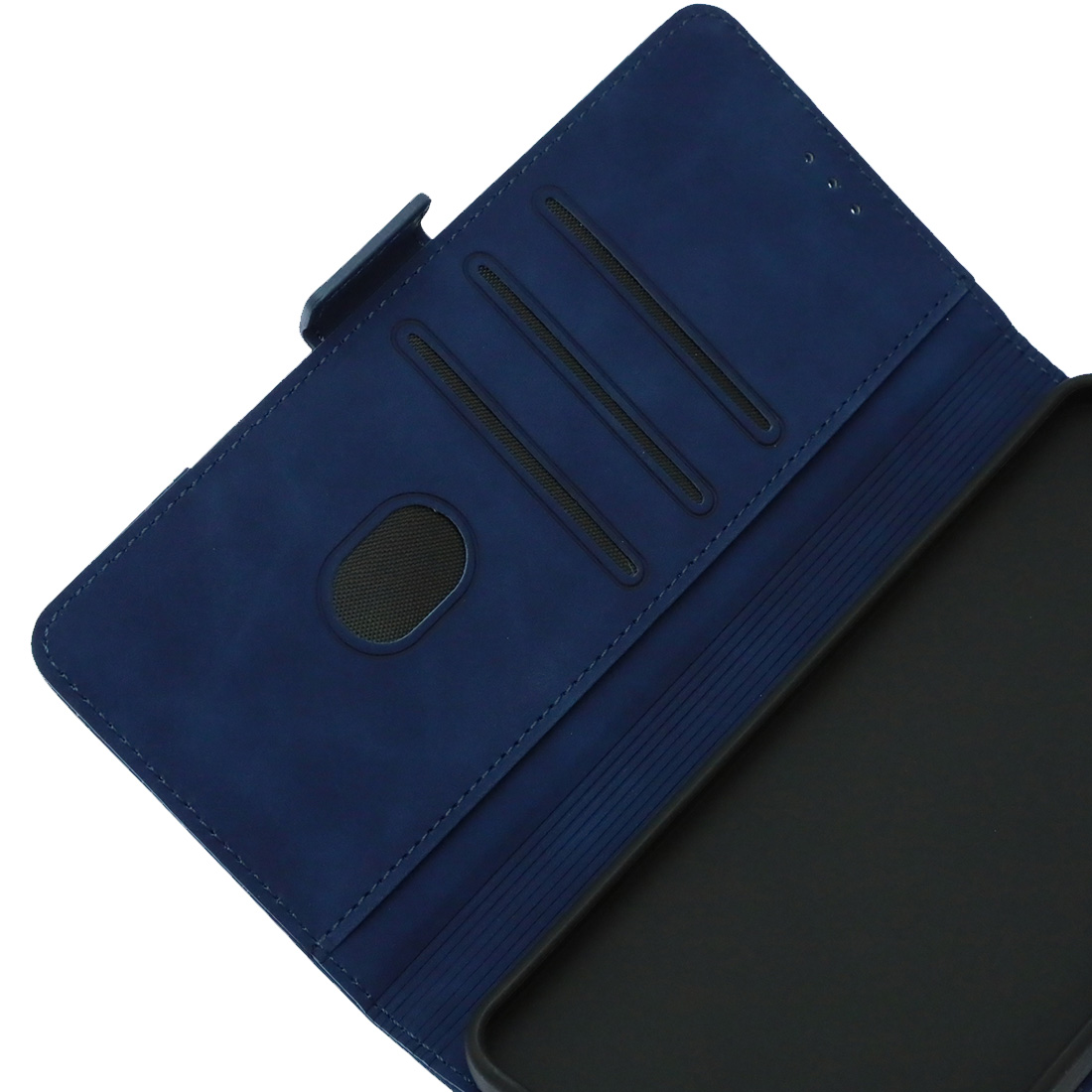 Чехол книжка NICE для SAMSUNG Galaxy A06 4G, защита камеры, экокожа, визитница, цвет темно синий