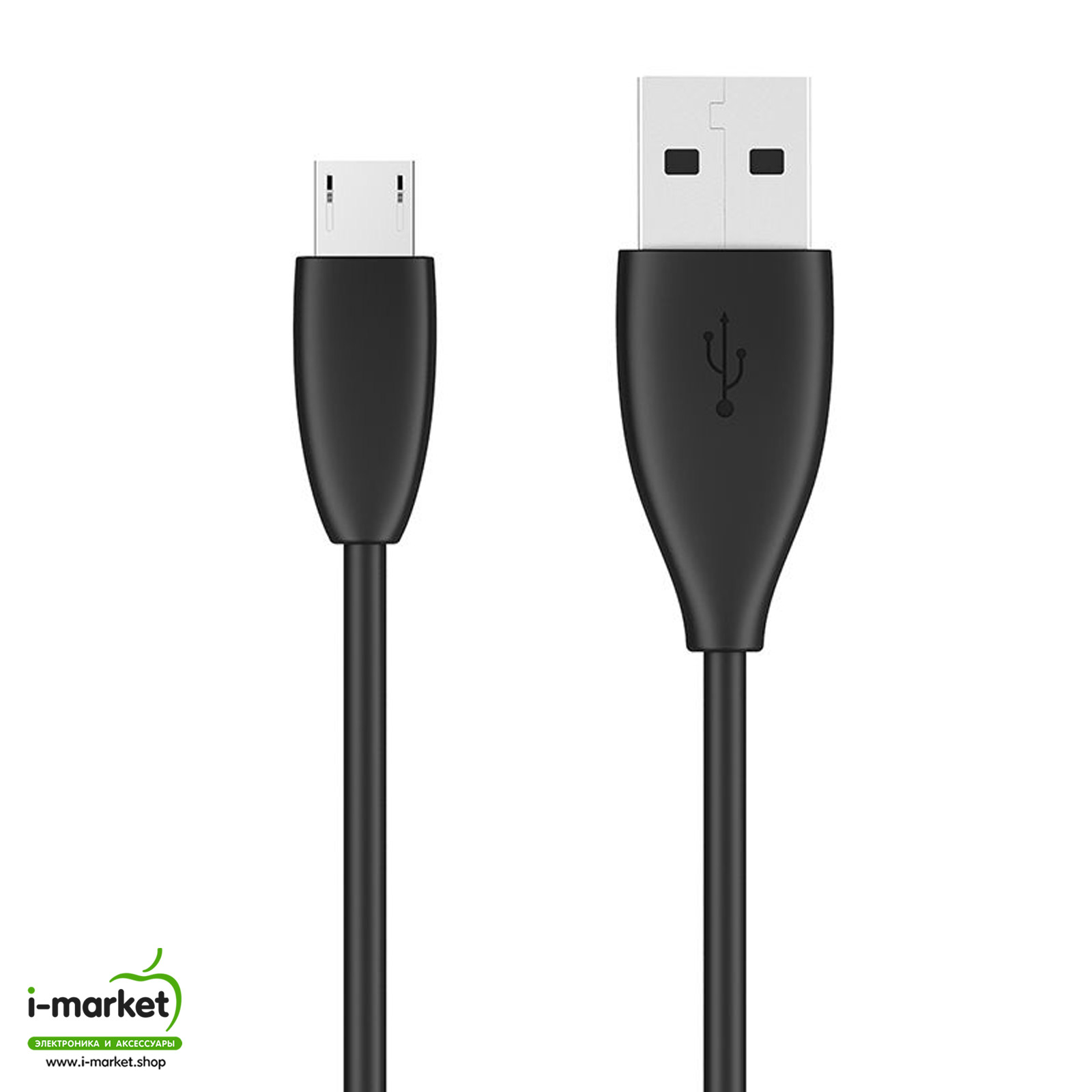 Кабель Micro-USB, 2A, длина 1 метр, Baseus Small Pretty Waist Cable, цвет черный