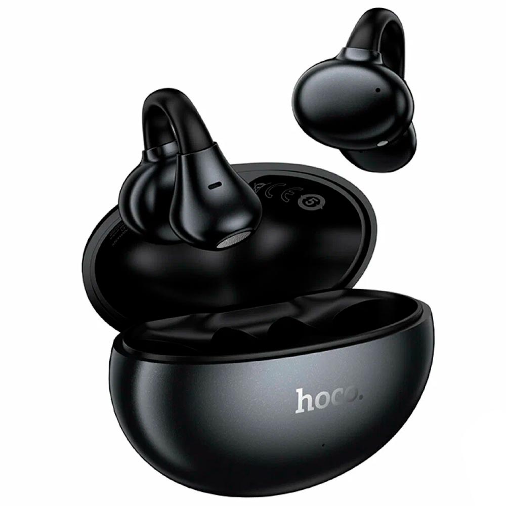 Гарнитура (наушники с микрофоном) беспроводная, HOCO EA8 Warm sound, BT 5.4, цвет черный