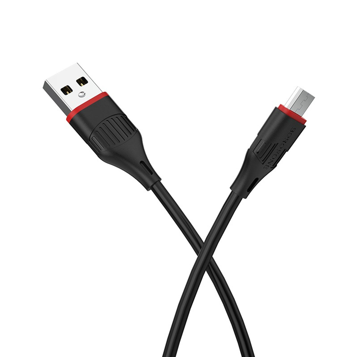 Кабель BOROFONE BX17 Enjoy Micro USB, 2A, длина 1 метр, силикон, цвет черный