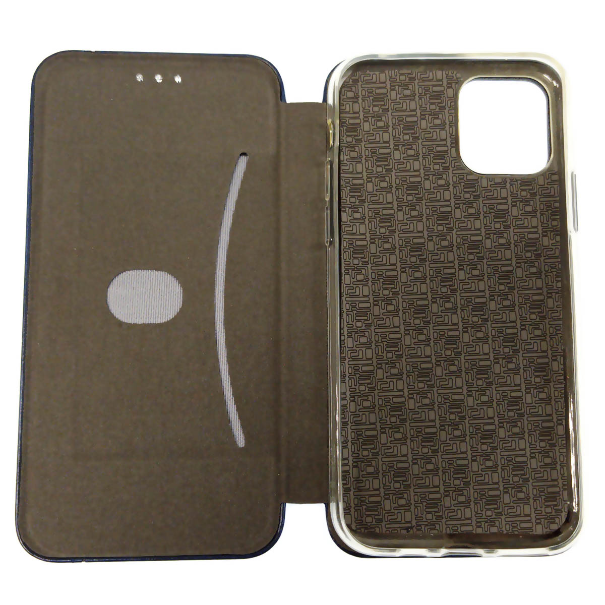 Чехол книжка для APPLE iPhone 11 Pro, экокожа, с визитницей, цвет темно синий