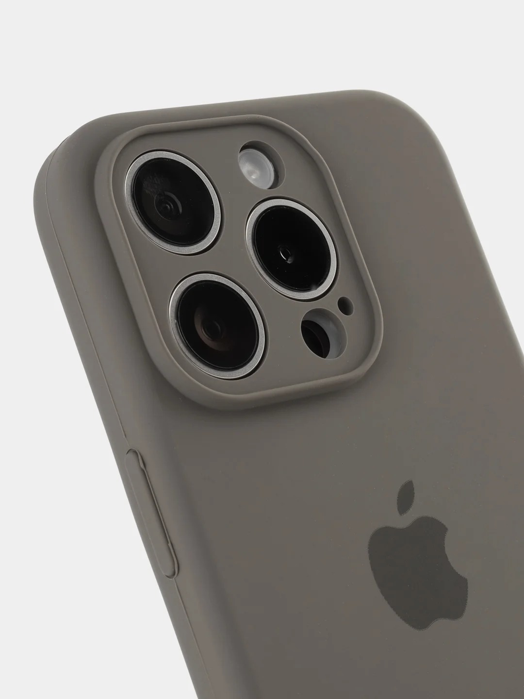 Чехол накладка Silicone Case для APPLE iPhone 11, L-ogo, силикон, бархат, цвет темно серый