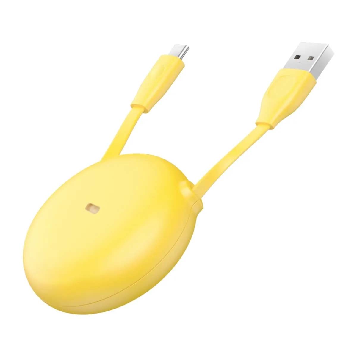Кабель рулетка Baseus Let`s go USB Type C, 2A, длина 1 метр, цвет желтый