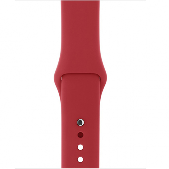 Ремешок для Apple Watch спортивный "Sport", размер 38-40 mm, цвет  красный гранат