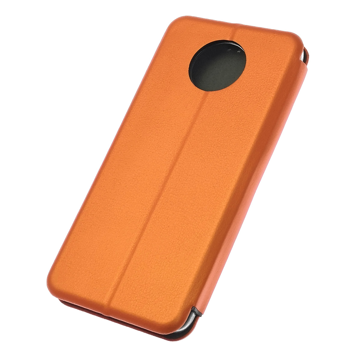 Чехол книжка STYLISH для XIAOMI Redmi Note 9T, экокожа, визитница, цвет оранжевый