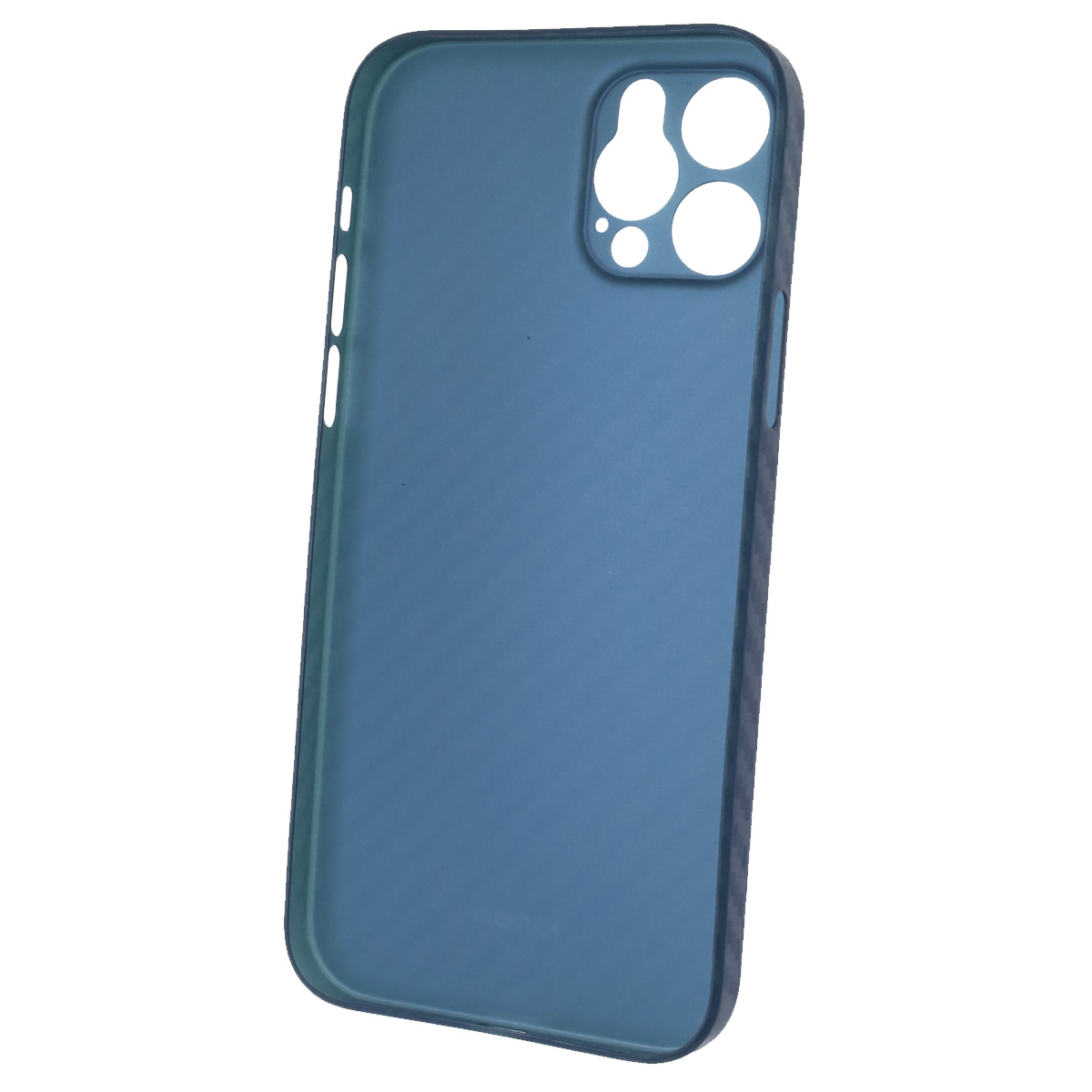 Чехол накладка K-DOO для APPLE iPhone 12 Pro (6.1), силикон, карбон, цвет темно синий