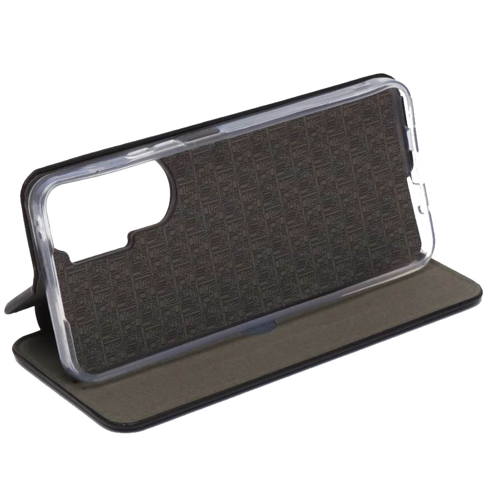 Чехол книжка STYLISH для HUAWEI Honor 90 Lite, экокожа, визитница, цвет черный