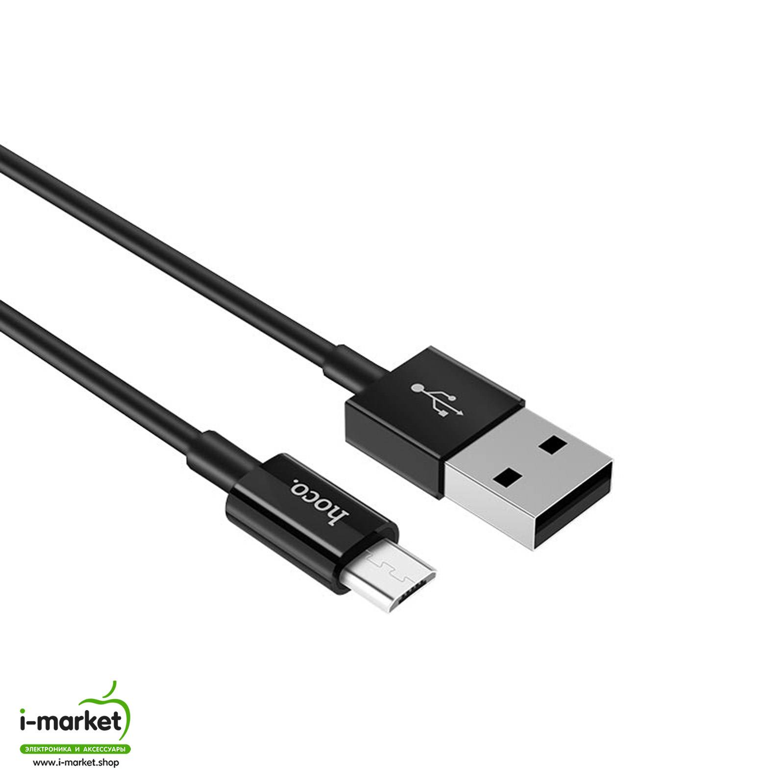 Кабель Micro USB HOCO X23 Skilled, длина 1 метр, цвет черный